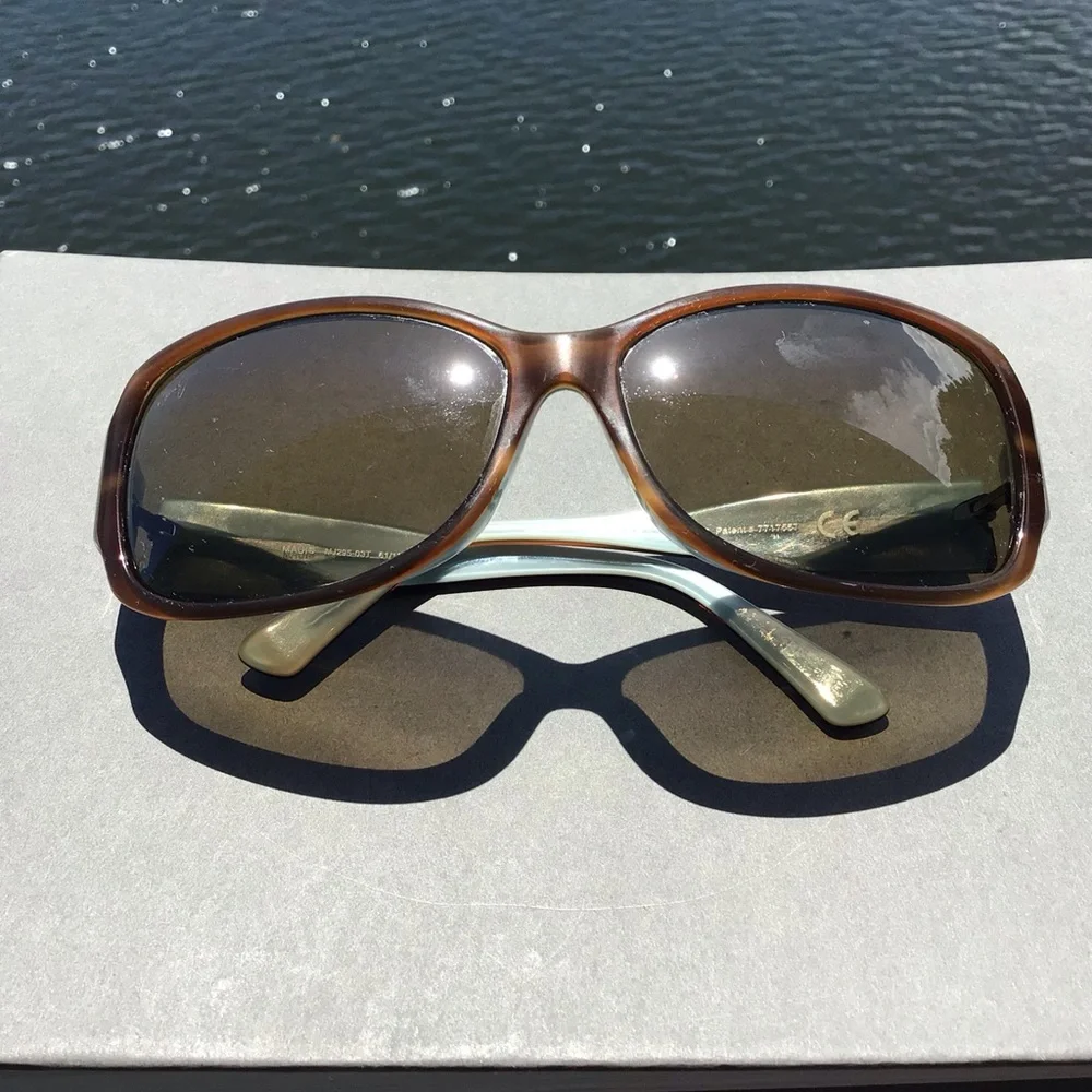 Maui Jim Nalani MJ 295 03T MP SG Tortoiseshell & Blue Sunglasses Made in Japan